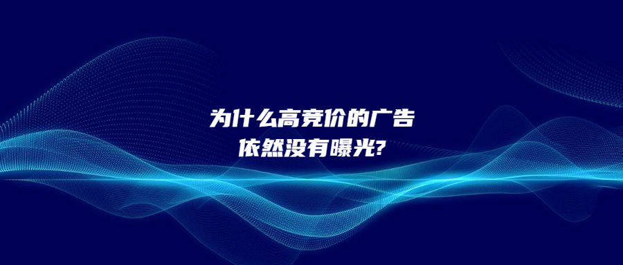 為什么高競價的廣告依然沒有曝光?